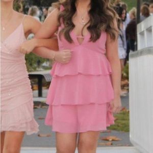 Like New! LuLu’s Pink Ruffle Dress